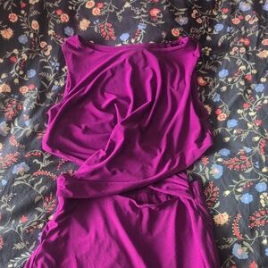 Glamazon Fuschia Bodycon Dress with Cutouts